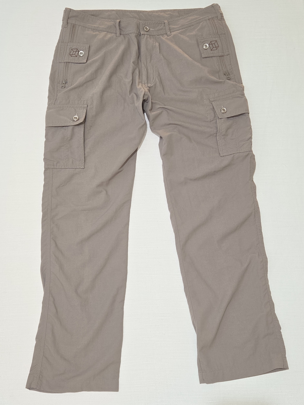 Clothing Arts Men's Cargo Pants in Taupe - Casual Utility Style 34 X 31